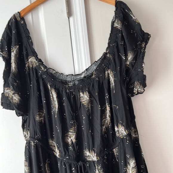 Torrid Midi Challis Off-Shoulder Dress - Picture 7 of 12